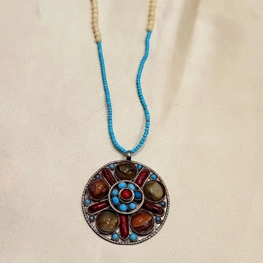 Carnelian, Agate Southwest Style Necklace